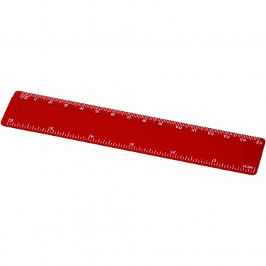 Logotrade mainoslahja tuotekuva: Refari 15 cm:n viivain kierrätetystä muovista