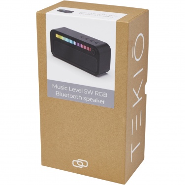 Logotrade liikelahjat mainoslahjat tuotekuva: Music Level 5 W:n Bluetooth®-kaiutin RGB tunnelmavalolla