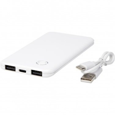 Logotrade liikelahjat kuva: Slender dual ohut varavirtalähde, 4 000 mAh