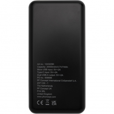 Logo trade mainoslahjat tuotekuva: Loop 20 000 mAh:n varavirtalähde kierrätetystä muovista 