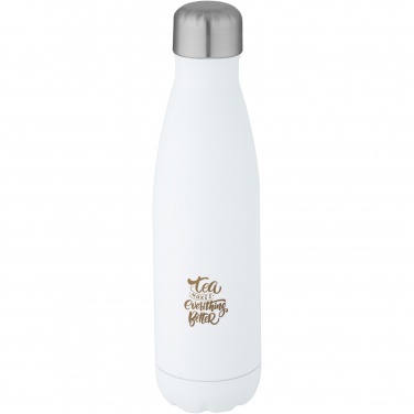 Logo trade mainoslahja kuva: Cove 500 ml:n RCS-sertifioidusta kierrätetystä ruostumattomasta teräksestä valmistettu tyhjiöeristetty pullo 
