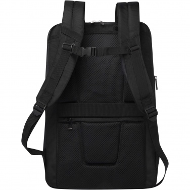 Logotrade mainoslahja ja liikelahja kuva: Expedition Pro 17 tuuman GRS-kierrätetystä materiaalista valmistettu laajennettava reppu kannettavalle, 35 l