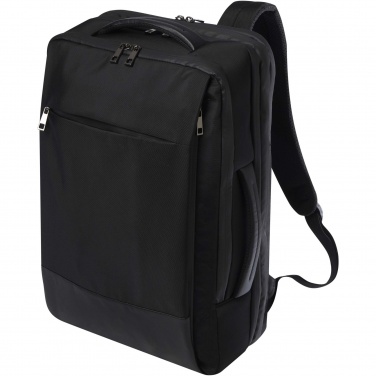 Logotrade mainostuotet kuva: Expedition Pro 17 tuuman GRS-kierrätetystä materiaalista valmistettu laajennettava reppu kannettavalle, 35 l