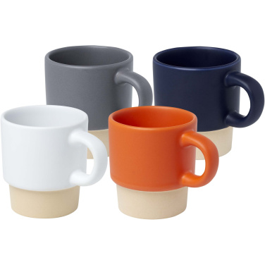 Logotrade mainostuotet kuva: Olympia 130 ml:n pinottava savipohjainen espressokuppi