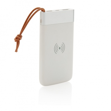 Logo trade mainoslahja ja liikelahja tuotekuva: Aria 8000 mAh 5 W:n langaton varavirtalähde