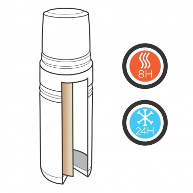 Logo trade liikelahja kuva: Kuparinen Swiss Peak Elite -termospullo - 1 l
