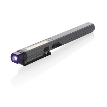 Logotrade mainoslahja tuotekuva: Gear X USB uudelleenladattava kynävalo RCS muovista