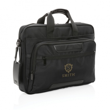 Logo trade mainostuote kuva: Swiss Peak AWARE™ RPET Voyager 15.6" tietokonelaukku