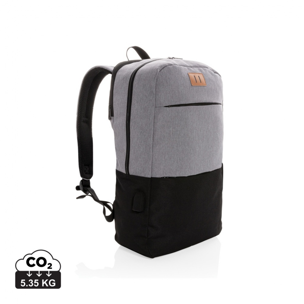 Logo trade liikelahjat mainoslahjat kuva: Moderni PVC-vapaa 15,6"" USB & RFID -laptopreppu