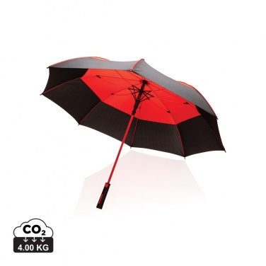 Logotrade liikelahja mainoslahja kuva: 27" Impact AWARE™ RPET 190T auto-open myrskysateenvarjo