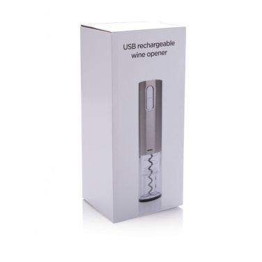 Logotrade liikelahjat mainoslahjat tuotekuva: Elektroninen pullonavaaja - USB ladattava