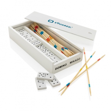 Logotrade mainoslahja ja liikelahja kuva: Deluxe mikado/domino puisessa laatikossa