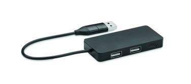 Logo trade mainoslahjat ja liikelahjat kuva: 3 portin USB-keskitin
