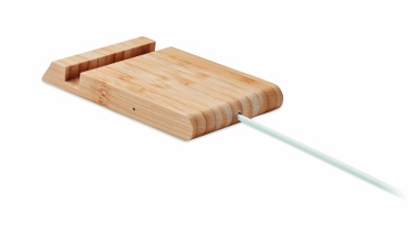 Logotrade liikelahja tuotekuva: Bambu langaton laturi  10W ODOS