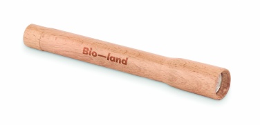 Logotrade liikelahja tuotekuva: Puinen taskulamppu COB-valolla