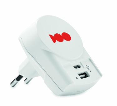Logotrade liikelahjat kuva: Matka-adapteri USB-laturi