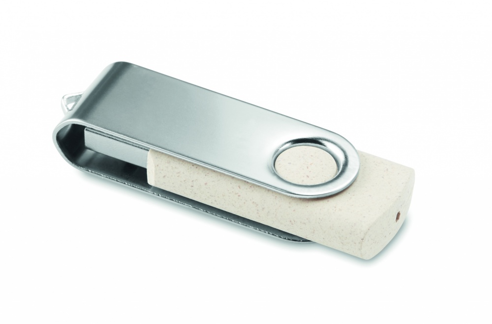 Logotrade mainostuote tuotekuva: Vehnäolki PP 50/50 USB 16GB