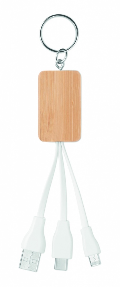 Logo trade liikelahjat mainoslahjat kuva: Bambu avaimenperä