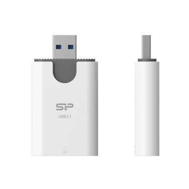 Logotrade mainostuote tuotekuva: MicroSD ja SD-kortinlukija Silicon Power Combo 3.1