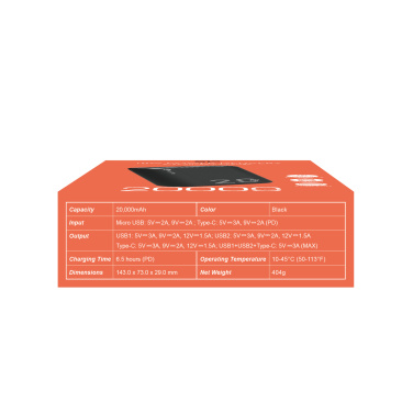 Logotrade liikelahja mainoslahja kuva: Virtapankki Silicon Power QS15 20000 mAh