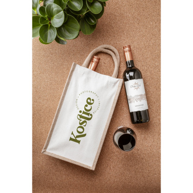 Logo trade mainoslahjat tuotekuva: Juuttikangas Double Wine Bag