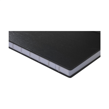 Logotrade liikelahja tuotekuva: Bamboo Journal Naked Spine Paper Notebook Musta A5