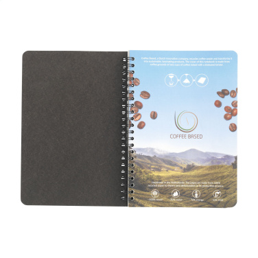 Logo trade liikelahja mainoslahja tuotekuva: Kahvipaperi Notebook Wire-O A5