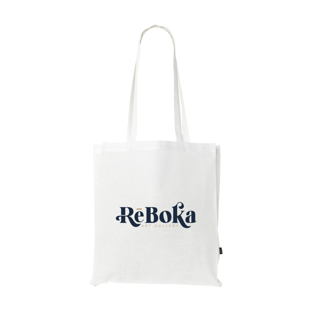 Logo trade liikelahjat tuotekuva: Värillinen neliölaukku GRS kierrätettyä puuvillaa (150 g/m²)