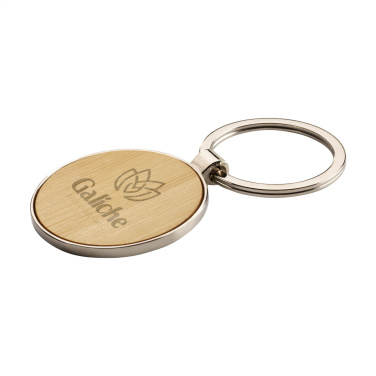 Logo trade liikelahja mainoslahja tuotekuva: Bamboo Key Circle avaimenperä