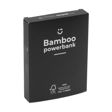 Logotrade liikelahja mainoslahja kuva: Bamboo 4000 Powerbank ulkoinen laturi