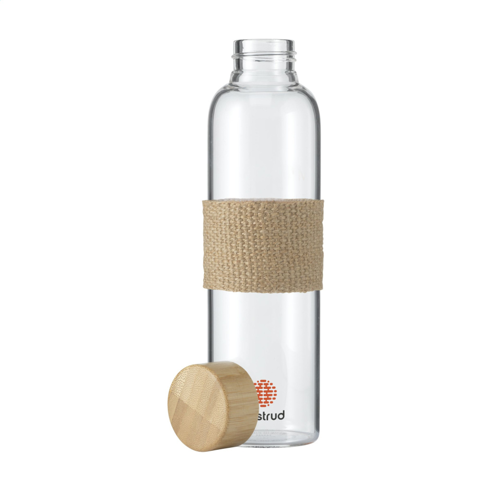 Logo trade mainoslahjat tuotekuva: Senga Glass Bamboo 500 ml juomapullo