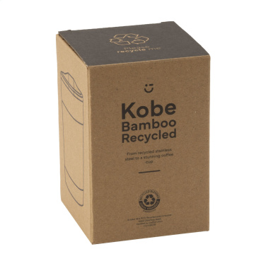 Logotrade liikelahjat kuva: Kobe Bamboo RCS kierrätetystä teräksestä valmistettu 350 ml kahvikuppi