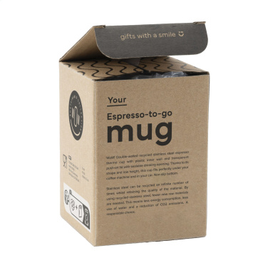 Logotrade mainoslahjat kuva: Espresso-to-Go Muki RCS kierrätettyä terästä 170 ml