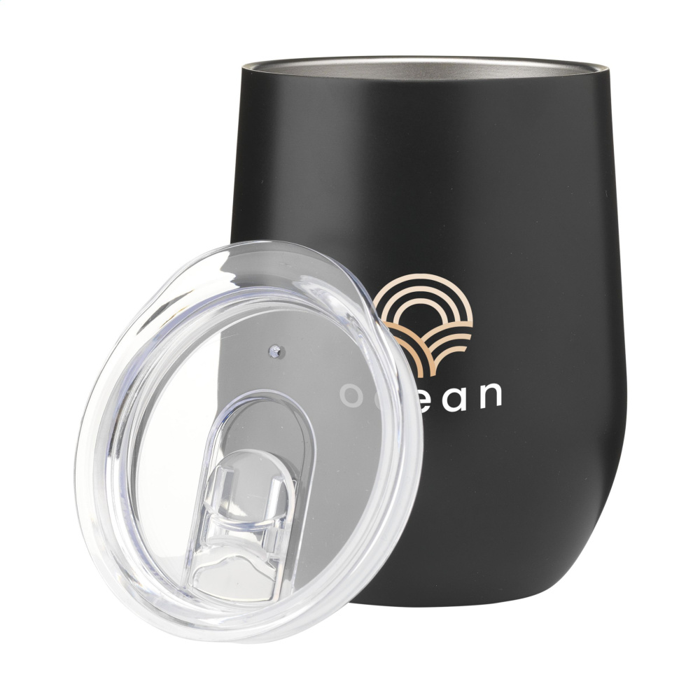 Logo trade mainostuote kuva: Huevo RCS Recycled Steel Cup 350 ml lämpökuppi