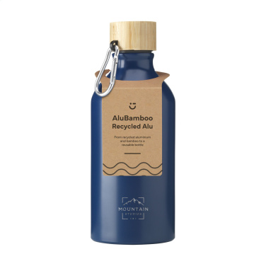 Logo trade mainostuotet tuotekuva: AluBamboo GRS Kierrätetty Alu 500 ml vesipullo