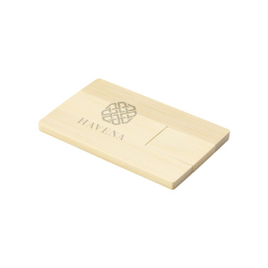 Logo trade liikelahjat tuotekuva: Luottokortti USB Bamboo 8GB