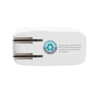 Logotrade mainoslahja tuotekuva: TravelCharge Pro RCS -matkalaturi USB C:llä