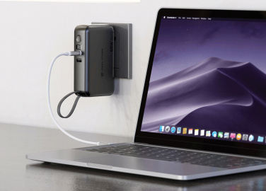 Logo trade liikelahja kuva: Urban Vitamin Eureka RCS 65 W hybridilaturi ja virtapankki