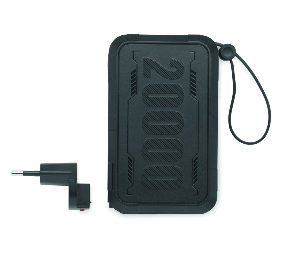 Logo trade liikelahja mainoslahja tuotekuva: Varavirtalähde 20000 mAh ABS