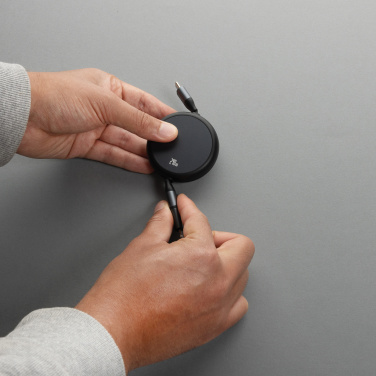 Logotrade liikelahja mainoslahja kuva: Terra RCS 240W kierrätysalumiini 2 in 1 vetokaapeli