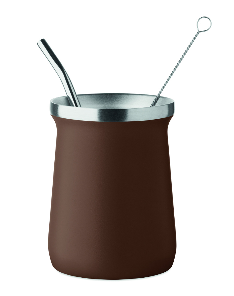 Logo trade mainoslahja ja liikelahja tuotekuva: Yerba mate -teekuppi