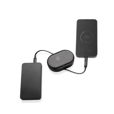 Logo trade liikelahjat tuotekuva: Chargevix RCS -kierrätysmuovinen 60 W lataussetti