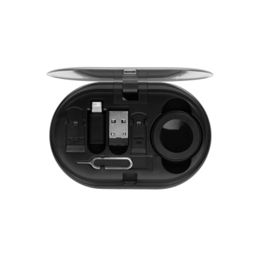 Logo trade mainoslahja ja liikelahja tuotekuva: Chargevix RCS -kierrätysmuovinen 60 W lataussetti