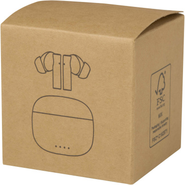 Logo trade liikelahjat mainoslahjat kuva: Alterf kierrätysmuovista valmistetut langattomat True Wireless Bluetooth® -kuulokkeet silikonisilla korvasovittimilla