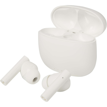 Logotrade liikelahjat mainoslahjat tuotekuva: Alterf kierrätysmuovista valmistetut langattomat True Wireless Bluetooth® -kuulokkeet silikonisilla korvasovittimilla