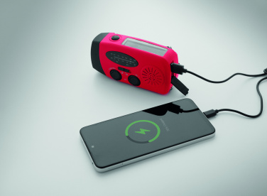 Logo trade mainoslahjat ja liikelahjat kuva: Radio SOS LED-taskulampulla