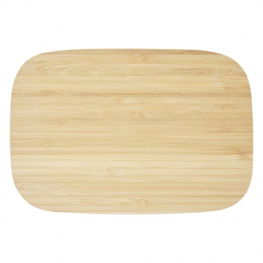 Logotrade dovana nuotrauka: Tite nerūdijančio plieno priešpiečių dėžutė su bambukiniu dangteliu