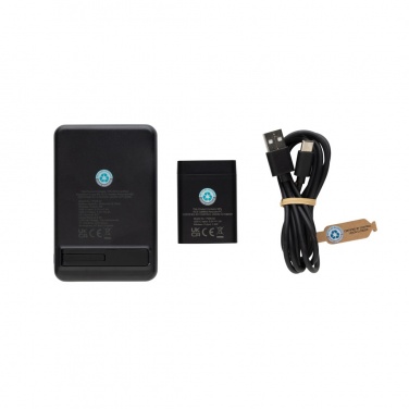 Logotrade reklaminės dovanos nuotrauka: Powerbase RCS perdirbto plastiko 3 viename įkroviklis su maitinimo bloku