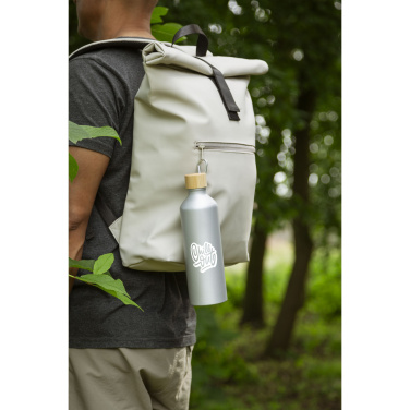 Logotrade verslo dovanos nuotrauka: AluBamboo GRS Recycled Alu 750 ml vandens butelis