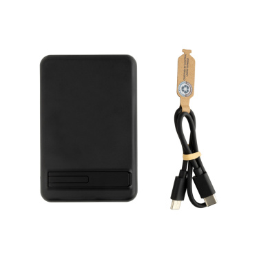 Logotrade dovana nuotrauka: Zen RCS rplastic 5000 mah 5W magnetinis bambuko maitinimo blokas